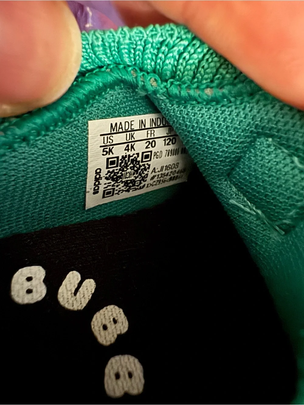 adidas Kids Slip-On Knit Sneakers Green & White